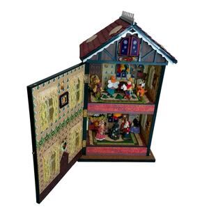 Vintage Holiday Classics Collection Light Up Holiday Wind Up Musical House READ